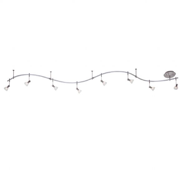 C174-P4078-084 By Kovac Lighting-Brushed Nickel Finish 8-Light Monorail Kit