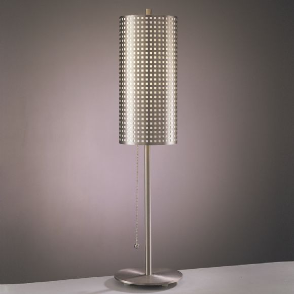 C174-P5742-084 By Kovac Lighting-Gird Collection Brushed Nickel Finish Table Lamp