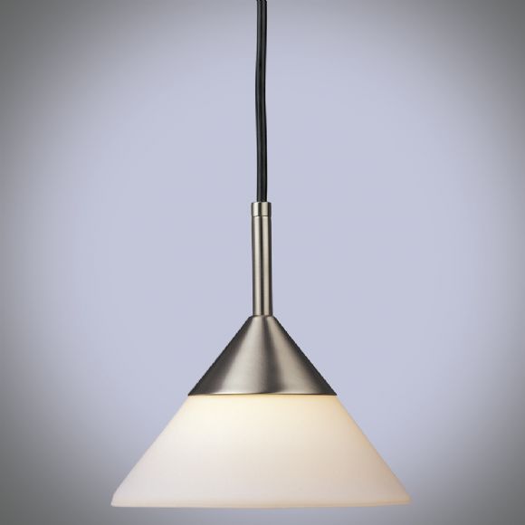 C174-P9528-603 By Kovac Lighting-Cones Collection Matte Brushed Nickel Finish 1-Light Pendant