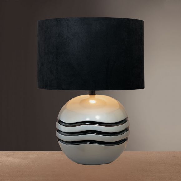 C175-10103-0 By Ambience Lighting-Metallic Silver With Black Finish-Accent Lamp