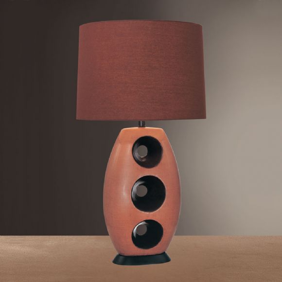 C175-10191-0 By Ambience Lighting-Fire Orange And Chocolate Finish-Table Lamp