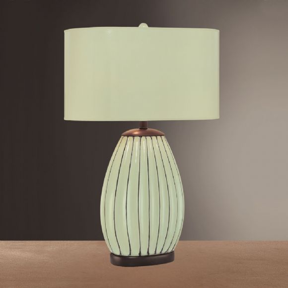 C175-10302-0 By Ambience Lighting-Celadon With chocolate Finish-Accent Lamp