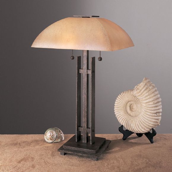 C175-10352-357 By Ambience Lighting-Iron Oxide Finish-Table Lamp