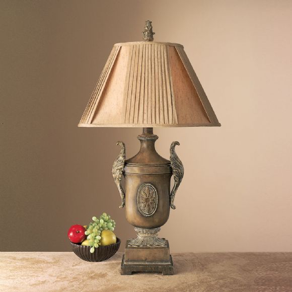 C175-10380-510 By Ambience Lighting-Roman Maple Finish-Table Lamp