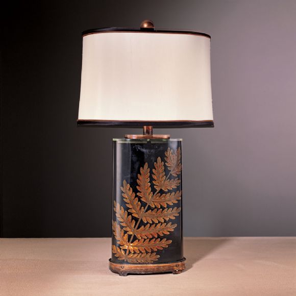 C175-10915 By Ambience Lighting-Lighted Translucent Fern Finish-Lighted Translucent Fern Table Lamp