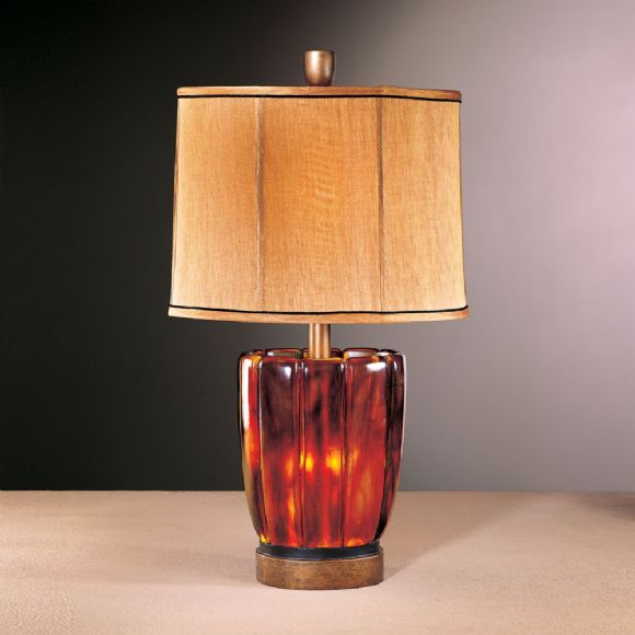 C175-10933 By Ambience Lighting-Lighted Translucent Tortes Finish-Lighted Translucent Tortes Table Lamp