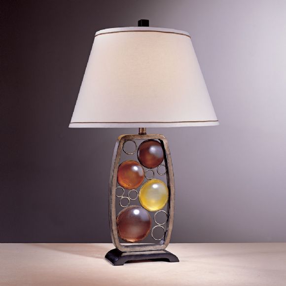 C175-12126-0 By Ambience Lighting-Weathered Brass With Multicolor Finish-Table Lamp