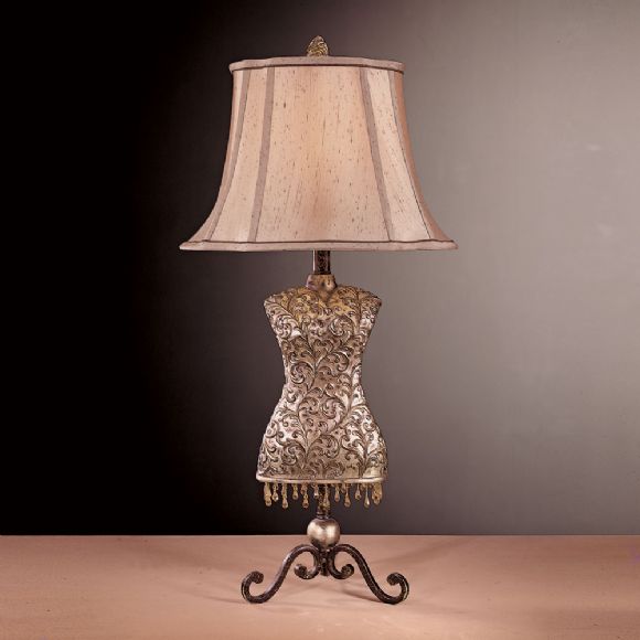 C175-12161-0 By Ambience Lighting-Antique Gold Finish-Table Lamp