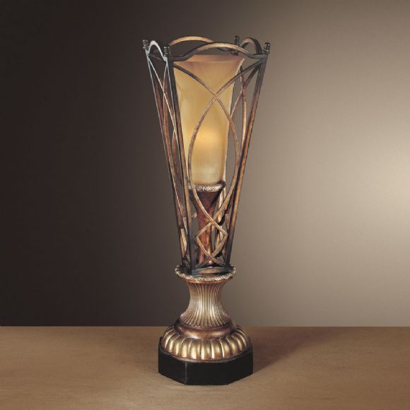 C175-12336-206 By Ambience Lighting-Aston Court Bronze Finish-Table Torchiere