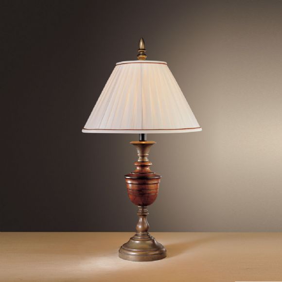 C175-12376-0 By Ambience Lighting-Aged Wood And Bronze Patina Finish-Table Lamp