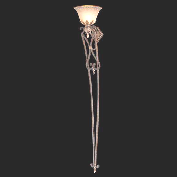 C176-N2236-355 By Metro Lighting-Golden Bronze Finish Wall Torchiere