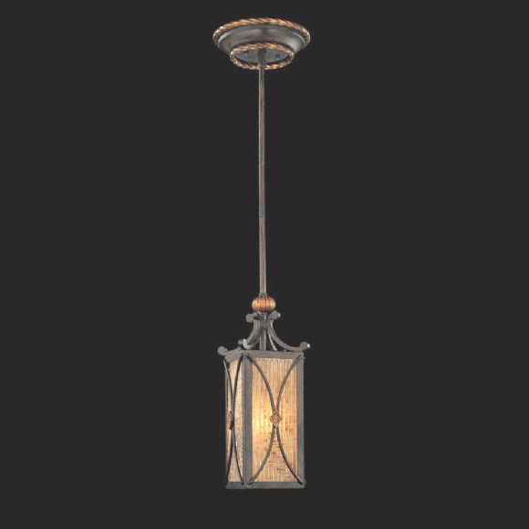 C176-N6033-159 By Metro Lighting-Monte Titano Collection Monte Titano Oro Finish Rod Drop Pendant