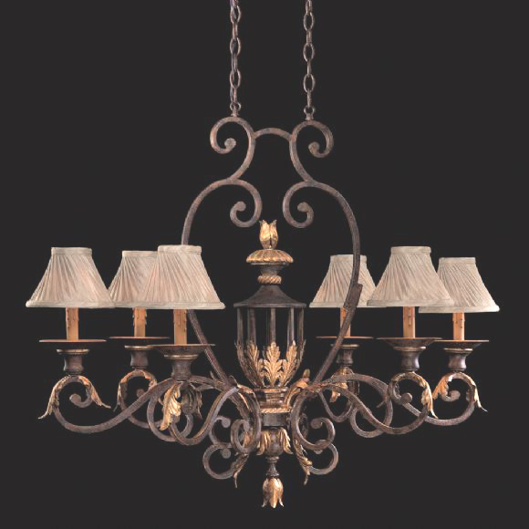 C176-N6234-355 By Metro Lighting-Golden Bronze Finish Chandelier