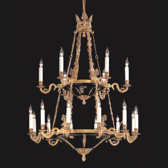 C176-N850220 By Metro Lighting-Doré Gold Finish CHANDELIERS