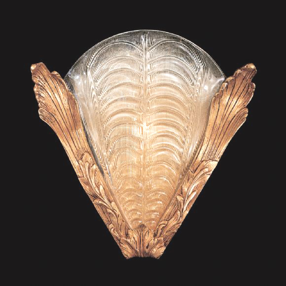 C176-N950496 By Metro Lighting-French Gold Finish Wall Sconce