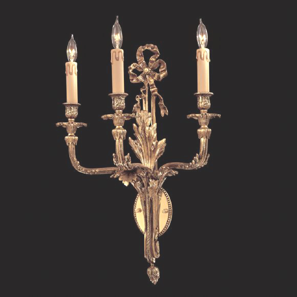 C176-N9800 By Metro Lighting-French Gold Finish Wall Sconce