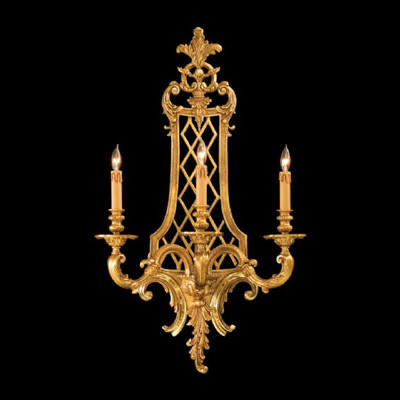 C176-N9803 By Metro Lighting-Metropolitan Collection French Gold Finish Sconce