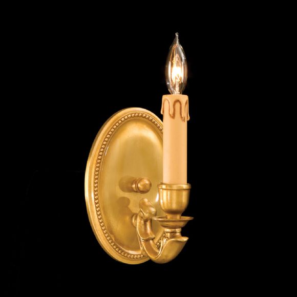 C176-N9808-FG By Metro Lighting-Metropolitan Collection French Gold Finish Sconce