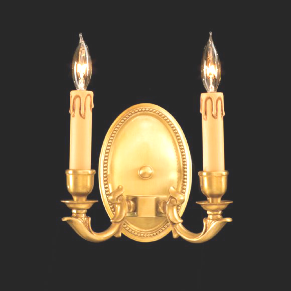 C176-N9809-FG By Metro Lighting-Metropolitan Collection French Gold Finish Sconce
