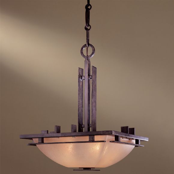 C177-1275-357 By Minka Lighting-Iron Oxide Finish Pendant