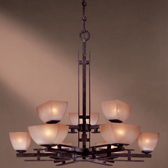 C177-1277-357 By Minka Lighting-Iron Oxide Finish Chandelier