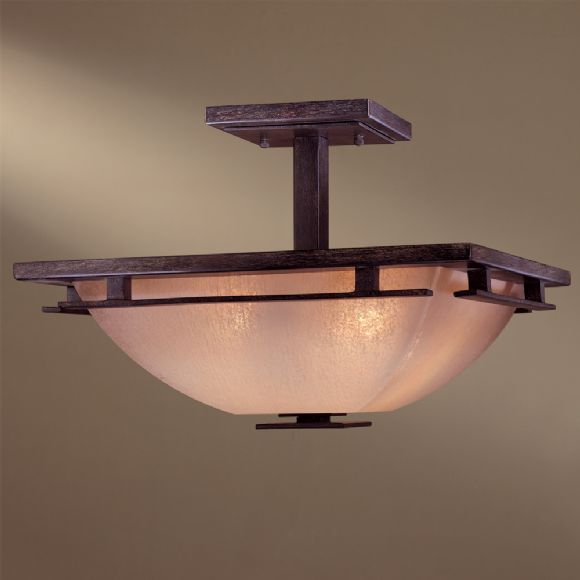 C177-1279-357 By Minka Lighting-Iron Oxide Finish Semi Flush