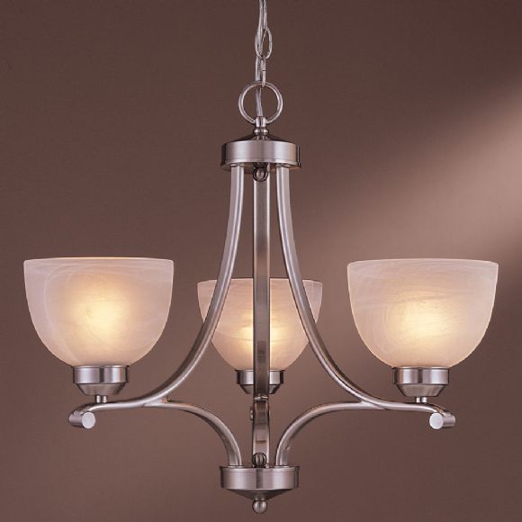 C177-1423-84 By Minka Lighting-Brushed Nickel Finish Mini Chandelier