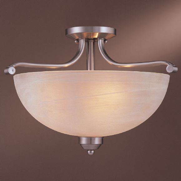 C177-1424-84 By Minka Lighting-Brushed Nickel Finish Semi Flush