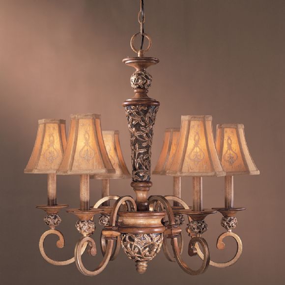 C177-1556-477 By Minka Lighting-The Romance Collection Florence Patina Finish Chandelier