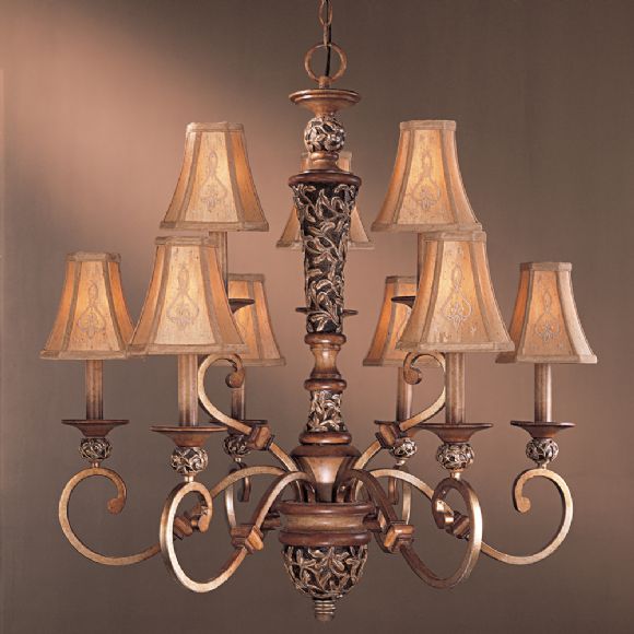 C177-1559-477 By Minka Lighting-The Romance Collection Florence Patina Finish Chandelier