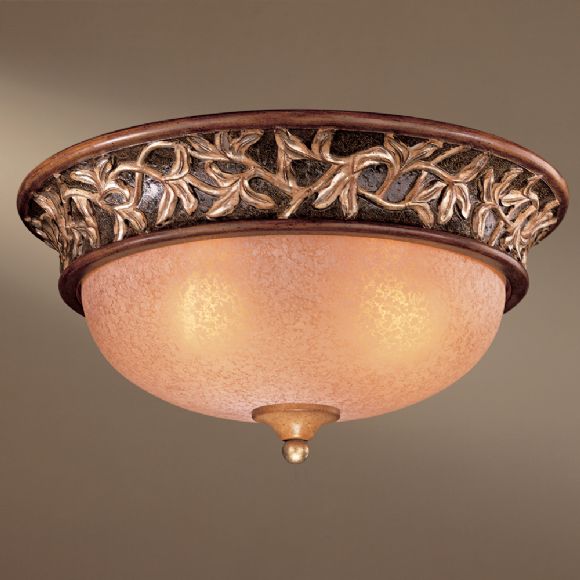 C177-1566-477 By Minka Lighting-Florence Patina Finish Flush Mount