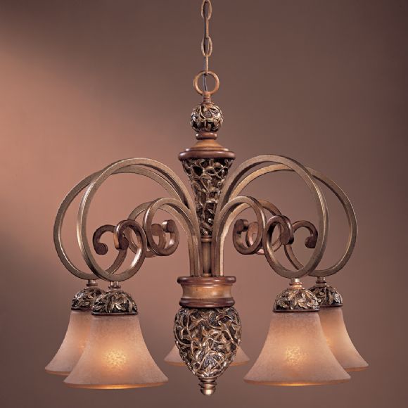 C177-1575-477 By Minka Lighting-Florence Patina Finish Chandelier