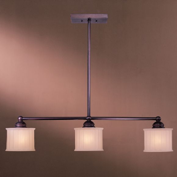 C177-1734-167 By Minka Lighting-Lathan Bronze Finish Island Light