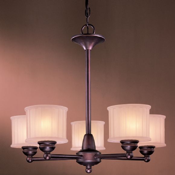 C177-1735-167 By Minka Lighting-Lathan Bronze Finish Chandelier
