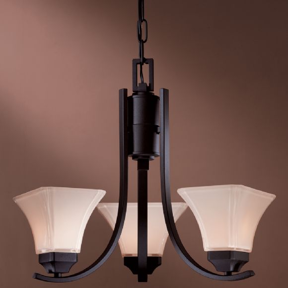 C177-1813-66 By Minka Lighting-Black Finish Mini Chandelier