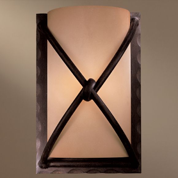 C177-1974-1-138 By Minka Lighting-Aspen Bronze Finish Wall Sconce
