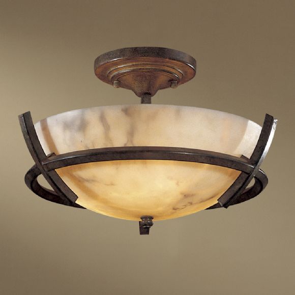 C177-687-14 By Minka Lighting-Nutmeg Finish Semi Flush