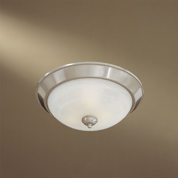 C177-893-84 By Minka Lighting-Brushed Nickel Finish Flush Mount