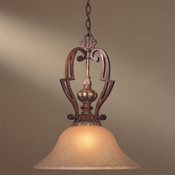 C177-951-126 By Minka Lighting-Belcaro Walnut Finish Pendant