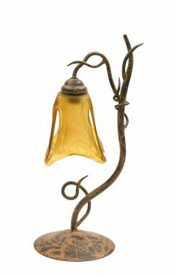 C182-A127-1T-1-00093 By Creative Creations-Shant Collection Shant Hanging Single Table Lamp w/Glass Shade