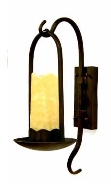 C182-A201-1W-1-00025 By Creative Creations-Andranik Collection Single Wall Sconce With Stone Shade