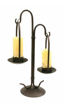 C182-A201-2T-1-00057 By Creative Creations-Andranik Collection Double Table Lamp With Stone Shade