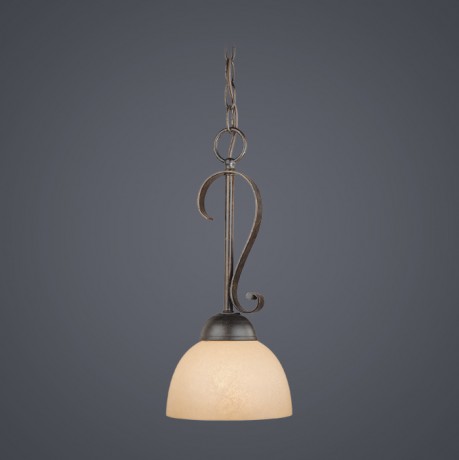 C186-14431-BST By Jeremiah Lighting-Brookfield Collection Brownstone Finish 1 Lt Mini Pendant-Bst 