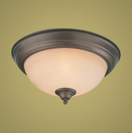 C186-20013-OB By Jeremiah Lighting- Old Bronze Finish 2 Lt Flushmount 13-Ob 