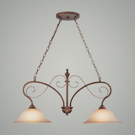 C186-21732-AGT By Jeremiah Lighting-Preston Place Collection Augustine Finish 2 Lt Island 