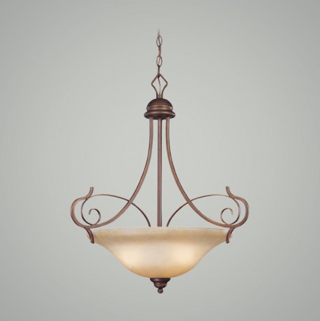 C186-21733-AGT By Jeremiah Lighting-Preston Place Collection Augustine Finish 3 Lt Inv Pendant 