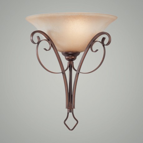 C186-21741-AGT By Jeremiah Lighting-Preston Place Collection Augustine Finish 1 Lt Half Sconce 