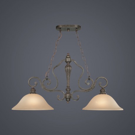 C186-24122-ET By Jeremiah Lighting-Old Burlington Collection English Toffee Finish 2 Lt Island 