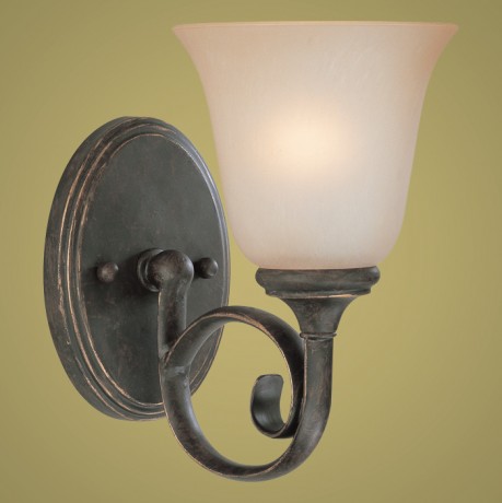 C186-24201-MB By Jeremiah Lighting-Barret Place Collection Mocha Bronze Finish 1 Lt Vanity 