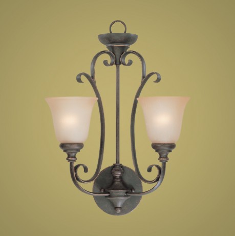 C186-24222-MB By Jeremiah Lighting-Barret Place Collection Mocha Bronze Finish 2 Lt Wall 